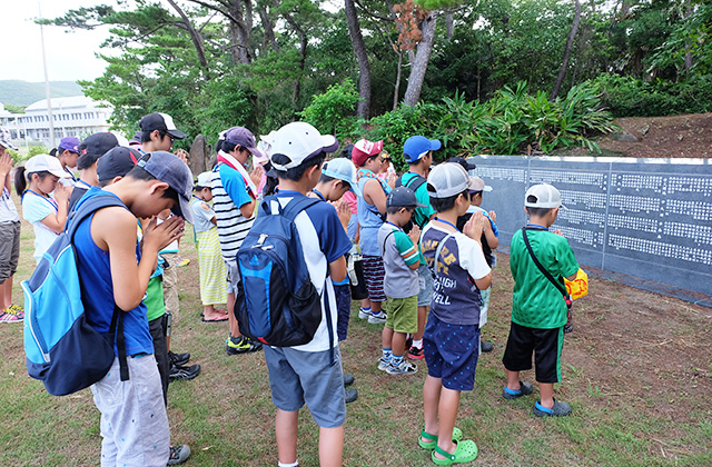 慰霊碑訪問（学童保養のみ）