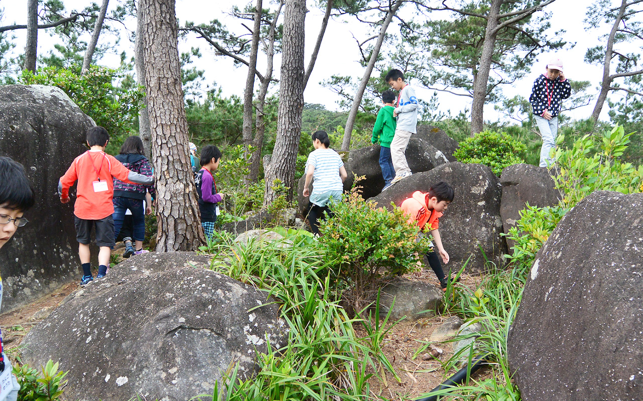 【岩山】宝探しゲーム開始！