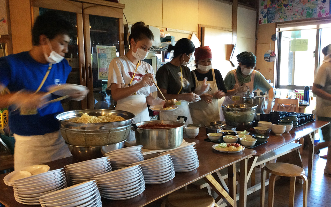 【食堂】ご飯の準備・盛り付け